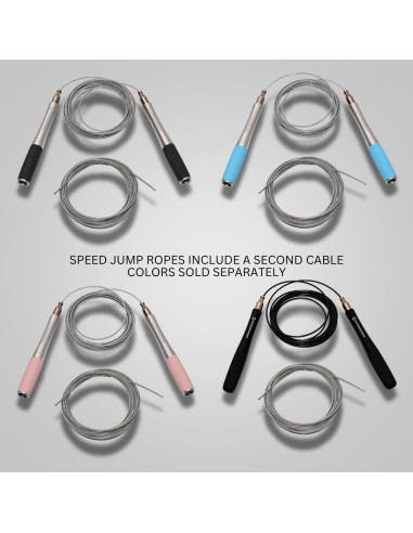 Cuerda de Salto Ajustable Hyperwear - Aluminio y Silicona, 2.79m