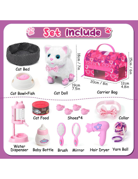 Juguete Interactivo para Gatos Golray - Gato Blanco 16 Piezas Juguete Interactivo para Gatos Golray - Gato Blanco 16 Piezas