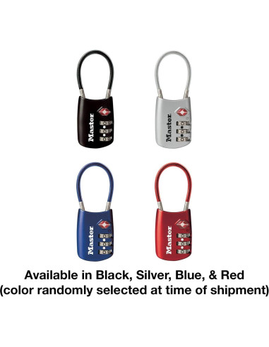 Candado de Equipaje Master Lock TSA 4688D Combinación 3 Dígitos