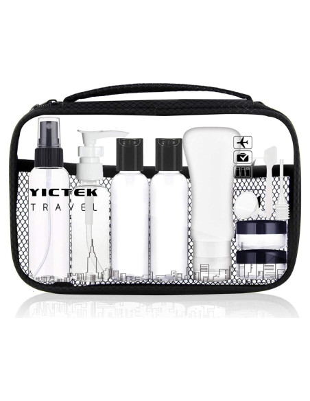 Kit de Botellas de Viaje Yictek 8 Piezas Aprobado TSA Kit de Botellas de Viaje Yictek 8 Piezas Aprobado TSA