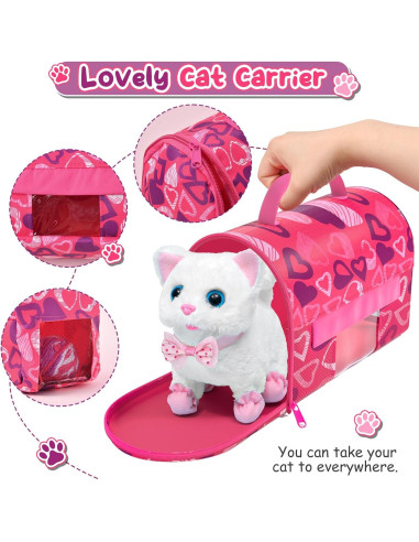 Juguete Interactivo para Gatos Golray - Gato Blanco 16 Piezas