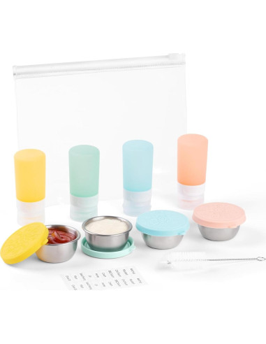 Juego de Contenedores de Salsa MICEBAY 8 Piezas 2oz Silicona