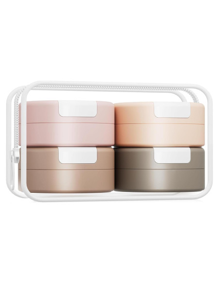 Contenedores de Viaje Gemice 30ml a Prueba de Fugas - Set de 4 Contenedores de Viaje Gemice 30ml a Prueba de Fugas - Set de 4