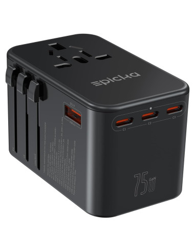 Adaptador de Viaje Universal EPICKA TA-105 Max 75W 5 Puertos