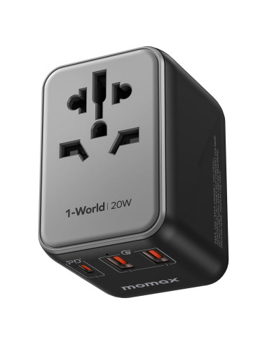 Adaptador de Viaje Universal MOMAX UA11 20W Carga Rápida