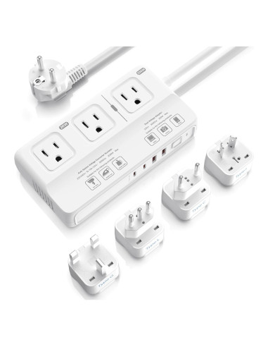 Convertidor de Voltaje 220V a 110V ANTPO con 4 USB
