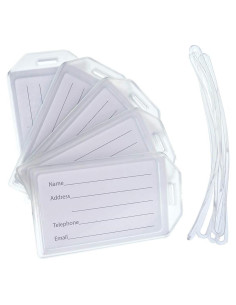 Paquete de 5 Etiquetas de Equipaje Rígidas Specialist ID 15.24 cm