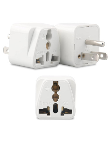 Adaptador de Enchufe Universal TiKeTaoKe - 3 Piezas Tipo B