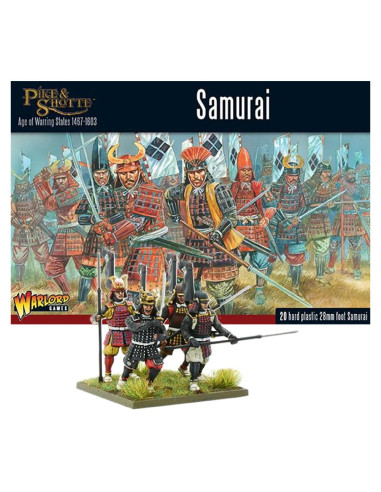 Miniaturas Samurai Warlord Games 28mm - 20 Figuras Plástico