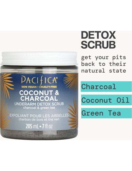 Exfoliante Detox para Axilas Pacifica - Coco y Carbón 207 ml Exfoliante Detox para Axilas Pacifica - Coco y Carbón 207 ml