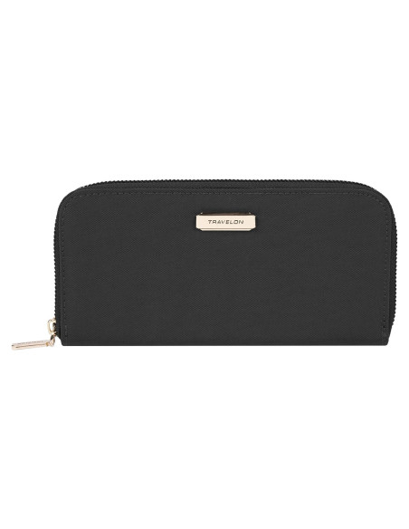 Billetera Travelon con bloqueo RFID - Negro, 8x10 cm Billetera Travelon con bloqueo RFID - Negro, 8x10 cm