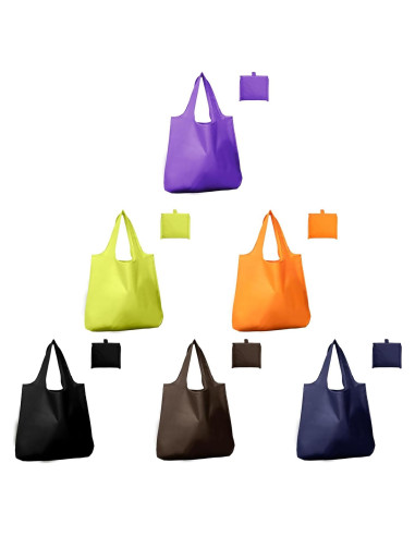 Bolsas de Compras Reutilizables Plegables - Paquete de 6 XL