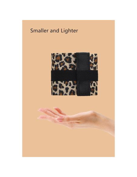 Bolsa de Compras Plegable Mozzyyee 40x40cm Estampado Leopardo Bolsa de Compras Plegable Mozzyyee 40x40cm Estampado Leopardo