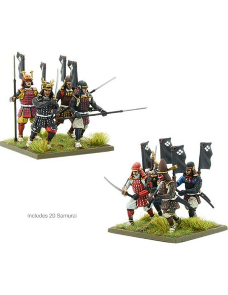 Ejército Inicial Samurai Warlord Games 28mm 100 Miniaturas Ejército Inicial Samurai Warlord Games 28mm 100 Miniaturas