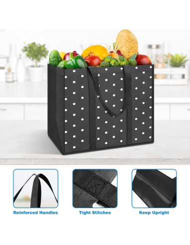 Pack de 10 Bolsas de Compras Reutilizables Fabtotes 35L