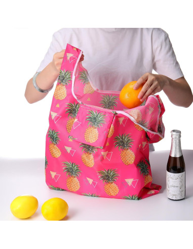 Bolsas de Compras Reutilizables Weewooday 8 Pcs Multicolor