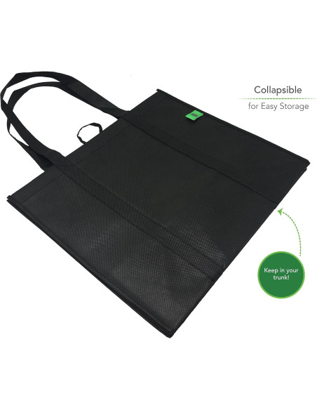 Juego de 5 bolsas reutilizables GoGreenBags grandes 38x33x25cm Juego de 5 bolsas reutilizables GoGreenBags grandes 38x33x25cm