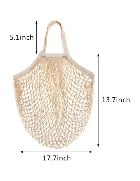 Bolsas de Malla de Algodón CABAX Reutilizables 2 Piezas 18.14 kg Bolsas de Malla de Algodón CABAX Reutilizables 2 Piezas 18.14 kg