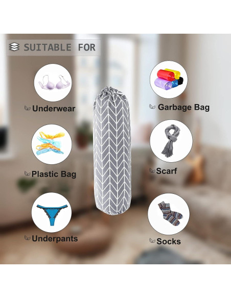 Organizador de Bolsas de Plástico SYIPO Plegable 55.88x22.86 cm Gris Organizador de Bolsas de Plástico SYIPO Plegable 55.88x22.86 cm Gris