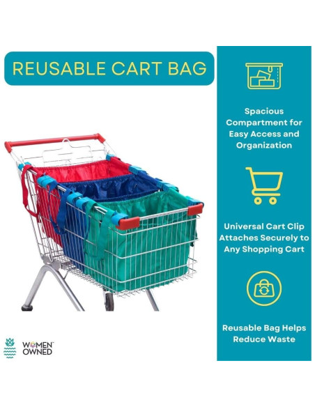 Paquete de 3 Bolsas Reutilizables Handy Sandy Azul 40.6x21.6cm Paquete de 3 Bolsas Reutilizables Handy Sandy Azul 40.6x21.6cm