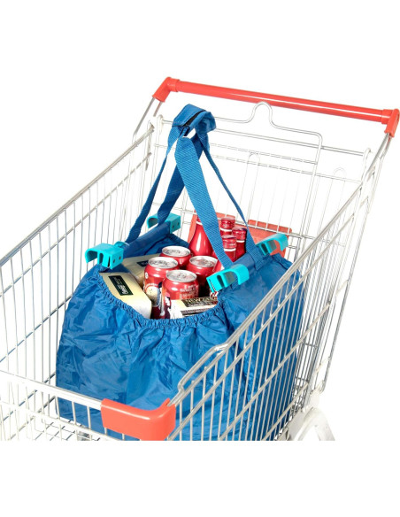Paquete de 3 Bolsas Reutilizables Handy Sandy Azul 40.6x21.6cm Paquete de 3 Bolsas Reutilizables Handy Sandy Azul 40.6x21.6cm