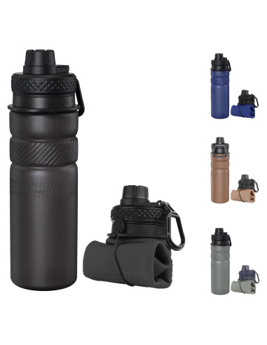 Botella Plegable Paspring 700ml Silicona a Prueba de Fugas