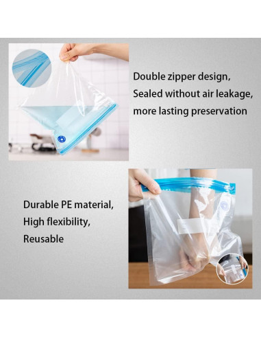 Kit de Bolsas Sous Vide Mantianstar 22 Piezas Reutilizables