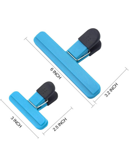 Pinzas para Alimentos ddLUCK 6 Pcs Clips Selladores Coloridos Pinzas para Alimentos ddLUCK 6 Pcs Clips Selladores Coloridos