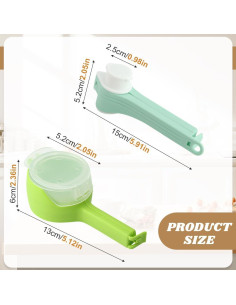 6 Piezas Clips para Sellar y Verter Alimentos Trasylph 2
