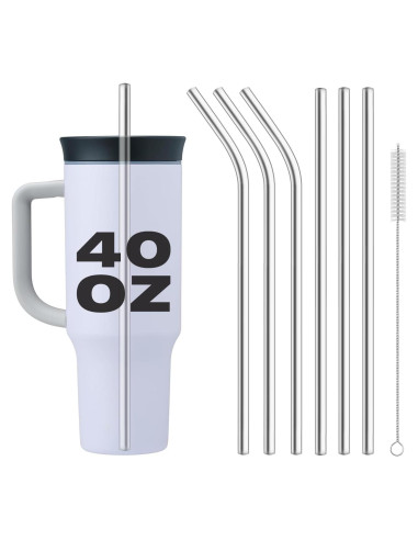 Popotes de Acero Inoxidable Taladad para Owala 40oz - 6 Piezas