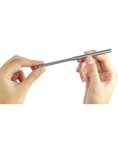 Juego de Popotes de Viaje Plegables Kikkerland Plata