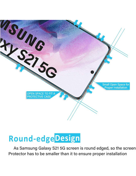 Protector de Pantalla Vidrio Templado NEW'C para Samsung S21 5G Protector de Pantalla Vidrio Templado NEW'C para Samsung S21 5G