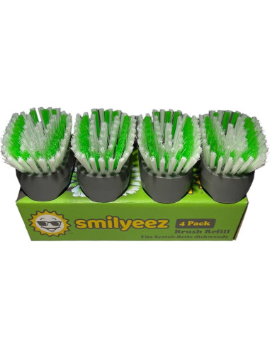 Recambios Smilyeez para Cepillo de Platos Scotch-Brite - 4 Unidades