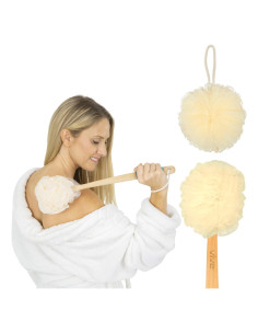 Esponja de Ducha Vive 43 cm con Mango Largo y Lufa