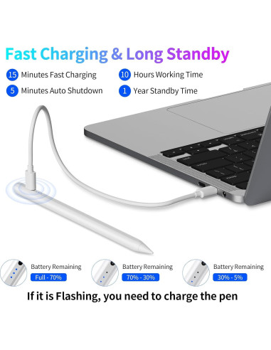 Lápiz Stylus JEDOUBAL para iPad con Rechazo de Palma
