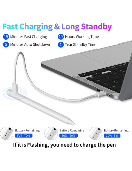 Lápiz Stylus JEDOUBAL para iPad con Rechazo de Palma Lápiz Stylus JEDOUBAL para iPad con Rechazo de Palma