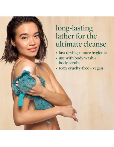 Red de Baño Exfoliante EcoTools - 1 Unidad, Ecológica y Vegana