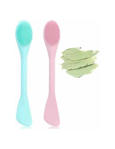 Limpiador de Poros ZORLYS - Brocha Facial Silicona Doble Cara 2 Pzas