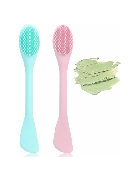 Limpiador de Poros ZORLYS - Brocha Facial Silicona Doble Cara 2 Pzas Limpiador de Poros ZORLYS - Brocha Facial Silicona Doble Cara 2 Pzas
