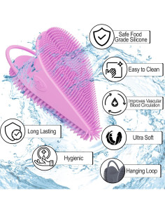 Exfoliador Facial de Silicona Avilana - Doble Cara - Lavanda 2