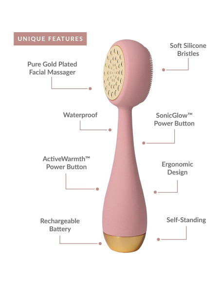 Dispositivo de Limpieza Facial PMD Beauty Clean Pro Gold - Oro 24K Dispositivo de Limpieza Facial PMD Beauty Clean Pro Gold - Oro 24K