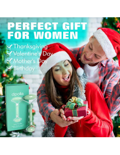 Rodillo de Jade Facial Dpolla Doble Cara para Cuidado de Piel 2