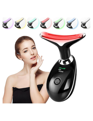 Masajeador Facial y de Cuello AAJP MRY22024H - 4 Modos, 7 Colores