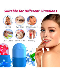 Paquete de 3 Rodillos de Hielo Facial GoldSpot - Terapia Fría 2