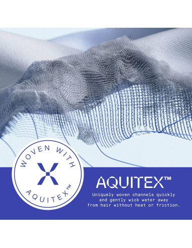 Toalla de Secado de Cabello AQUIS WRAP, Microfibra Ultra-Absorbente