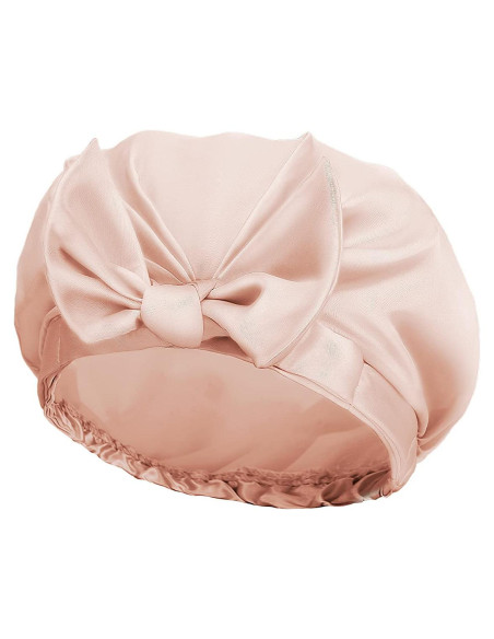 Gorro de Ducha Extra Grande Auban Beige - Doble Capa Impermeable Gorro de Ducha Extra Grande Auban Beige - Doble Capa Impermeable