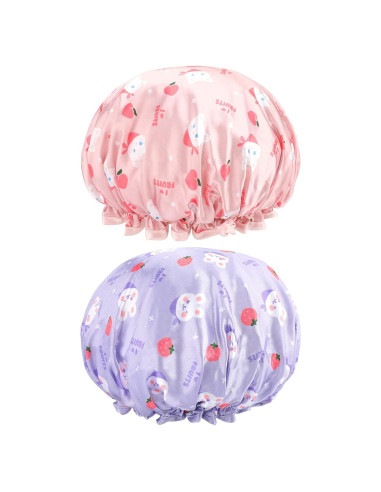 Gorros de Ducha para Niños 2PCS FirstKitchen Doble Capa