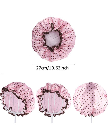 Gorro de Ducha Reutilizable Doble Capa Pengxiaomei - 4 Pcs Gorro de Ducha Reutilizable Doble Capa Pengxiaomei - 4 Pcs