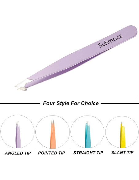 Juego de Pinzas para Cejas Sukmazz - 4 Estilos Acero Inoxidable Juego de Pinzas para Cejas Sukmazz - 4 Estilos Acero Inoxidable