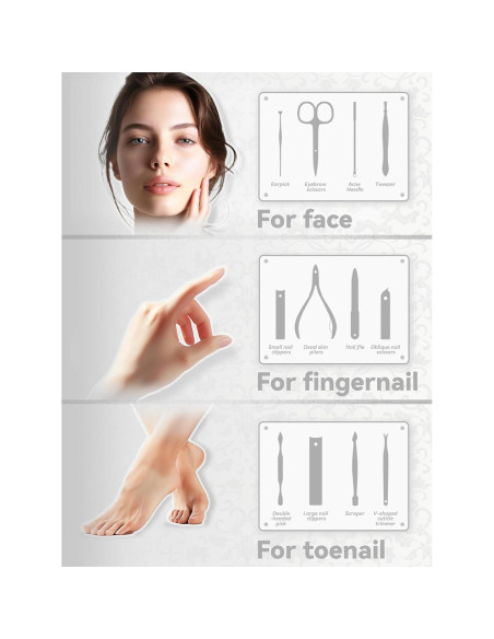 Kit de Cuidado de Uñas 12 en 1 Wesdut - Acero Inoxidable Profesional Kit de Cuidado de Uñas 12 en 1 Wesdut - Acero Inoxidable Profesional